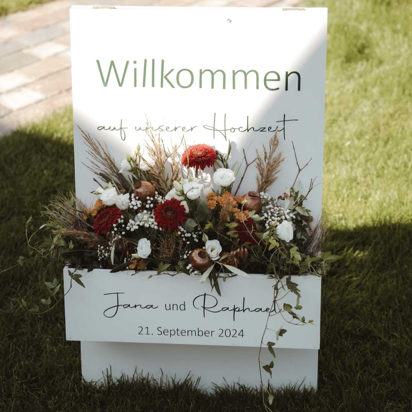 Wilkommensschild